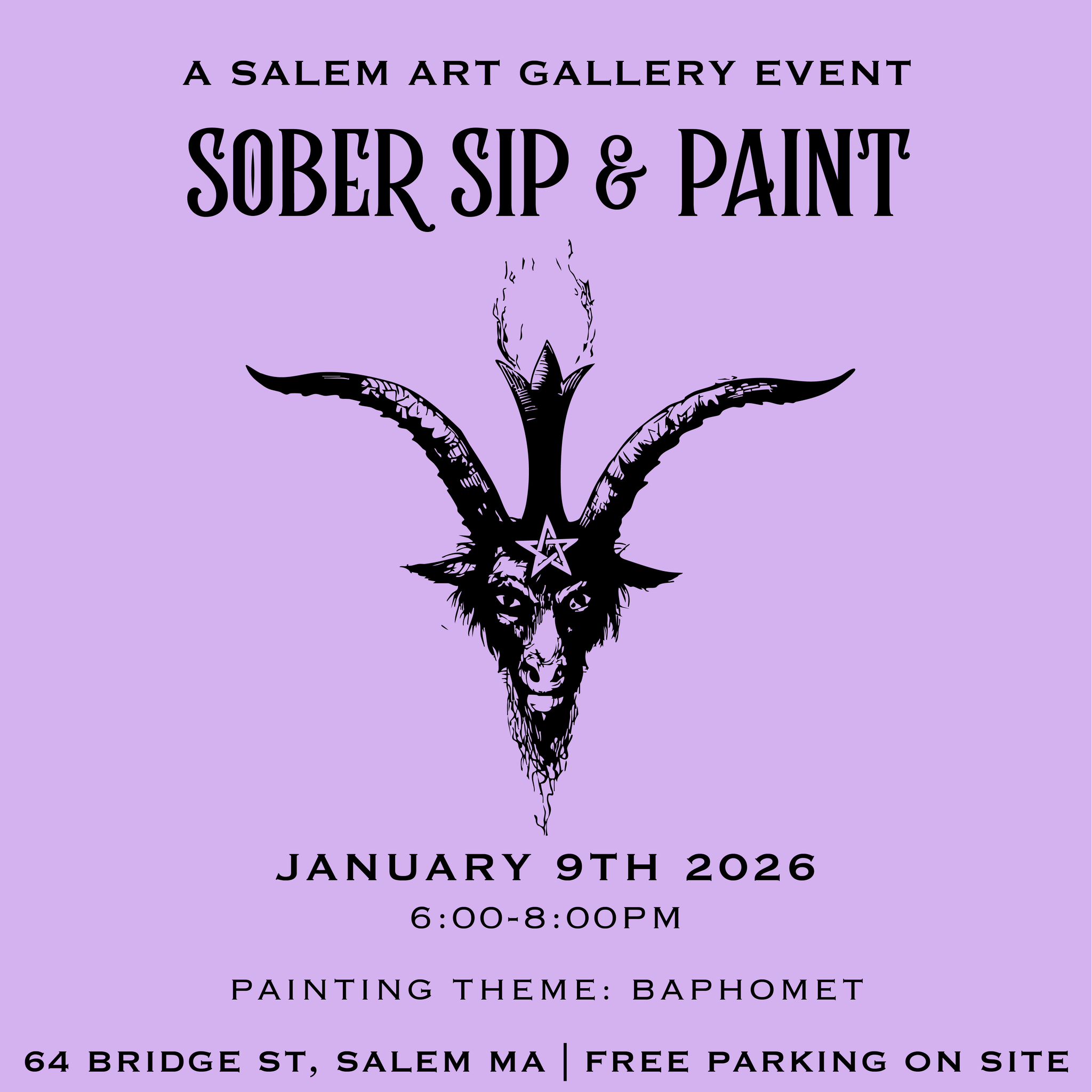Ticket- Sober Sip & Paint (Baphomet)